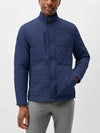 Johnnie-O Juno Quilted Snap Jacket in Navy