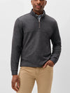 Johnnie-O Mikey Fleece 1/4 Zip Pullover - Check in Coffee