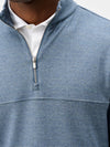 Johnnie-O Mikey Fleece 1/4 Zip Pullover - Check in Maliblu