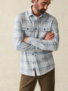 Faherty Brand Legend Sweater Shirt in Maine Sky PLaid