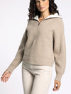 Thread & Supply Celia Pullover in Taupe Heather