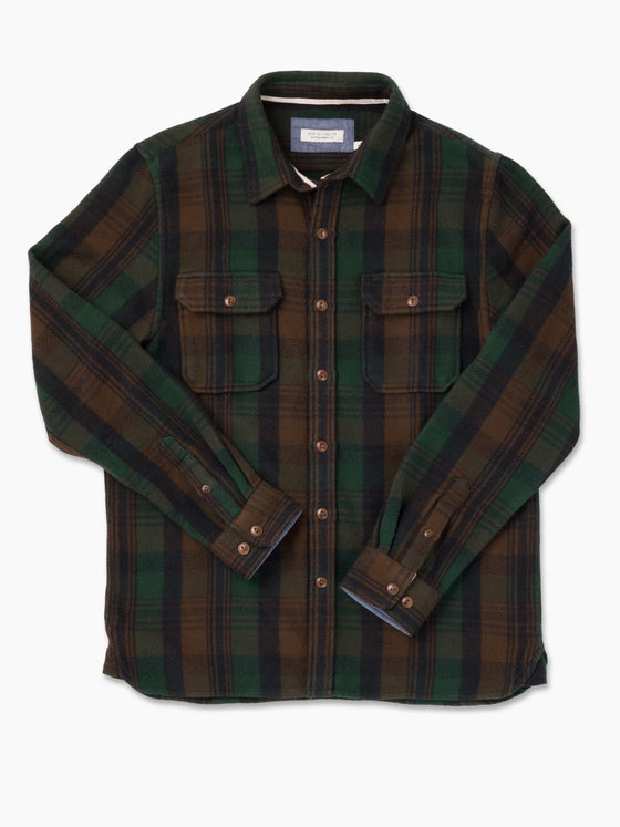 Winter Flannel-Utility Shirt in Deepwood Forest