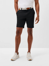 Johnnie-O Fusion Knit Performance Pull-On Short 7" in Black