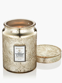  Voluspa Gilt Pomander & Hinoki Candle