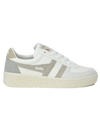 Gola Grandslam Women's Trident Sneakers White/Feather Grey/Oat