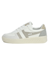 Gola Grandslam Women's Trident Sneakers White/Feather Grey/Oat