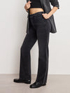 Good American Soft Tech Good True Straight Jean in Black343