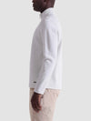 Bugatchi Heathered Waffle Knit Quarter Zip in Chalk
