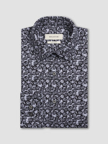  Bugatchi James Floral OoohCotton® Shirt in Black