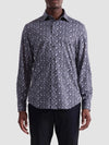 Bugatchi James Floral OoohCotton® Shirt in Black