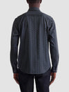 Bugatchi Jimmy Double-Sided Floral & Chevron OoohCotton® Shirt in Anthracite