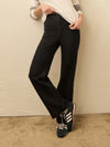 Faherty Brand Stretch Terry Patch Pocket Pant in Onyx Black