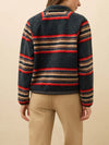 Faherty Brand Fireside Fleece Pullover in Fireside Stripe