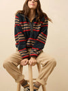 Faherty Brand Fireside Fleece Pullover in Fireside Stripe