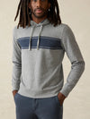 Faherty Brand Legend Sweater Hoodie in Fossil Grey Twill