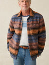 Faherty Brand Range Fleece CPO in Autumn Horizon Stripe