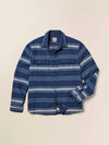 Faherty Brand Wavebreaker Shirt in Winter Summit Stripe