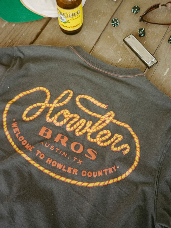 Howler Lasso T-Shirt in Antique Black