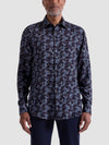 Bugatchi Julian Floral Shirt in Truffle