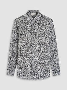  Bugatchi Julian Floral Shirt in Black