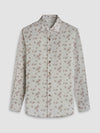 Bugatchi Axel Floral Shirt in Sand