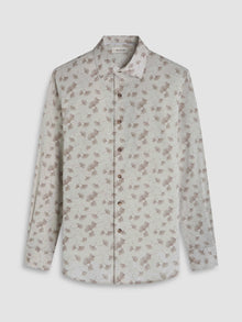  Bugatchi Axel Floral Shirt in Sand