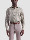Bugatchi Axel Floral Shirt in Sand