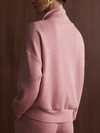 Varley Hawley Half Zip Sweat in Rose Marl