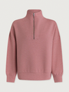 Varley Hawley Half Zip Sweat in Rose Marl