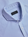 Greyson's Birmingham Bengal Striped Knit Shirt in Wolf Blue / Arctic
