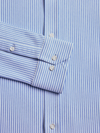 Greyson's Birmingham Bengal Striped Knit Shirt in Wolf Blue / Arctic