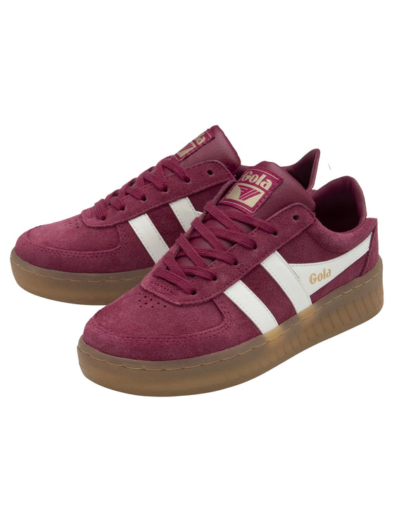 Gola Grandslam Women's Trident Sneakers Cerise/Off White/Gum