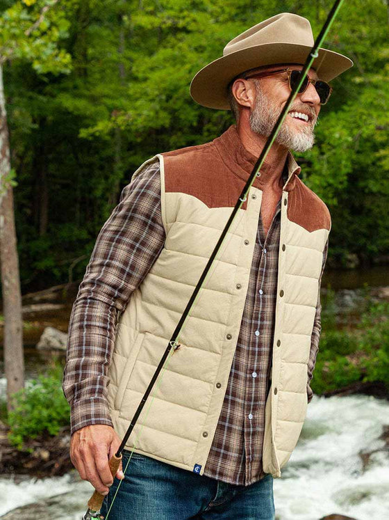 Criquet Jackson Vest in Khaki