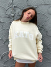 Kato Clothing Kato Cozy Mock Neck Sweatshirt in Butter Yellow