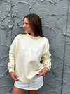 Kato Clothing Kato Cozy Mock Neck Sweatshirt in Butter Yellow