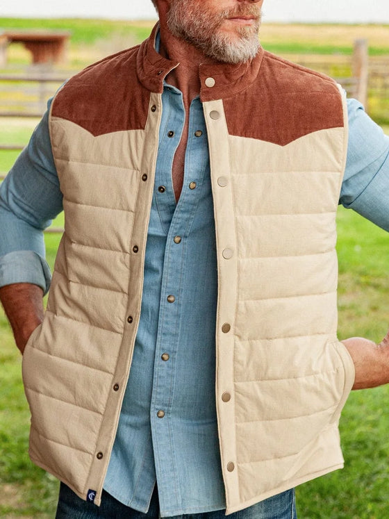 Criquet Jackson Vest in Khaki