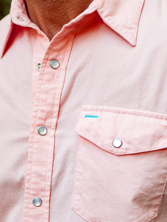 Criquet's Short Sleeve Corduroy Pearl Snap