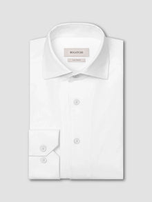  Bugatchi Devon Solid OoohCotton® Shirt in White