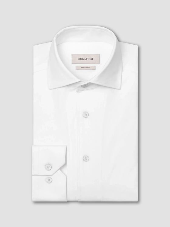 Bugatchi Devon Solid OoohCotton® Shirt in White