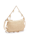Urban Expressions Steph Seasonal Seashell Straw Bag in Ivory