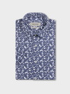 Bugatchi's Miles OoohCotton® Floral Short-Sleeve Shirt in Navy