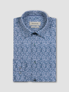 Bugatchi's James OoohCotton Floral Shirt in Navy