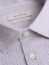 Bugatchi's James OoohCotton® Geometric Shirt in Limestone