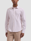 Bugatchi's James OoohCotton Floral Shirt in Peach