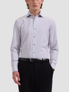 Bugatchi's Devon OoohCotton Geometric Shirt in Platinum