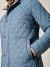 Juno Quilted Snap Jacket in Sailor