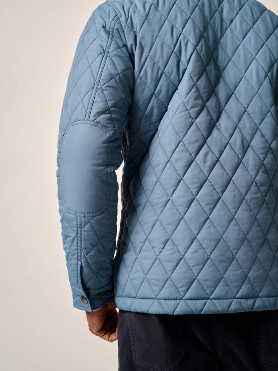 Juno Quilted Snap Jacket in Sailor
