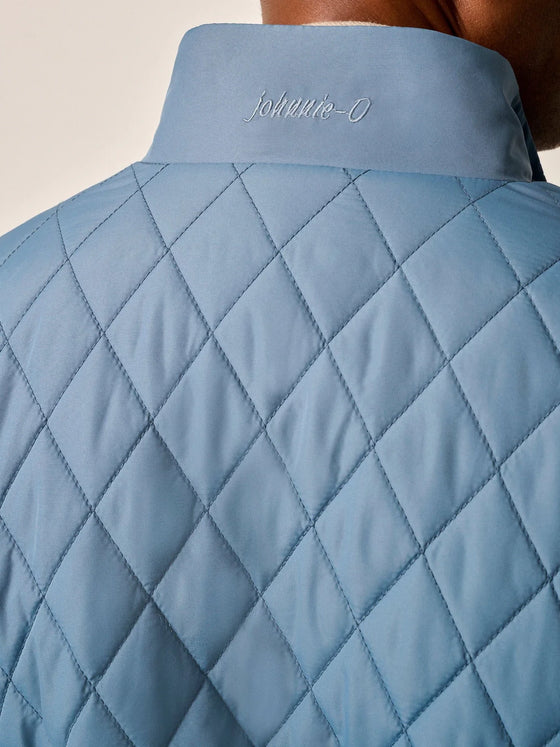Juno Quilted Snap Jacket in Sailor
