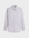 Julian Floral Shirt in Hazy Blue