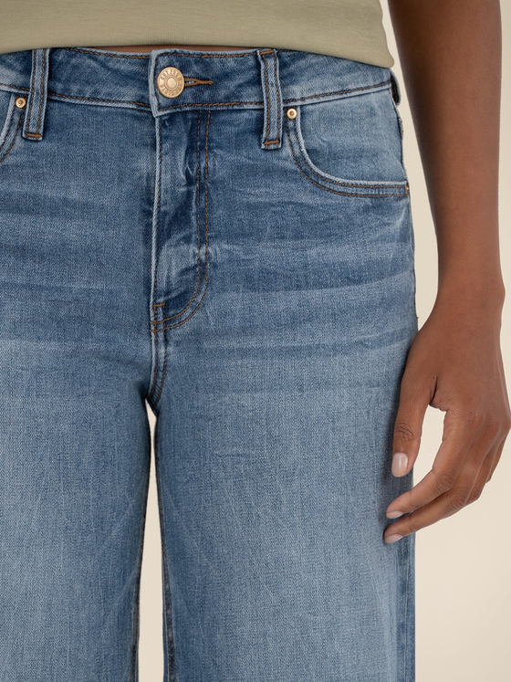 Jean High Rise Wide Leg Pant